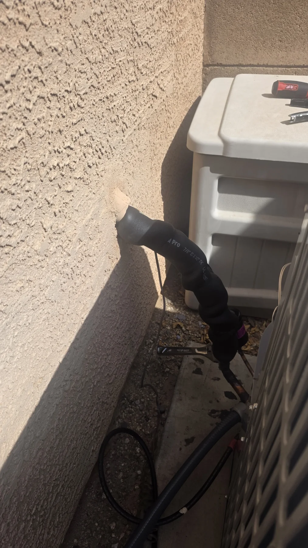 Gray Goat Air HVAC installation in Surprise Arizona 4 ton AC Pro M Series gas split HVAC installation in Surprise Arizona